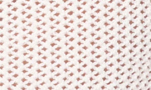 L*space Lspace Cleo Open Stitch Long Sleeve Cover-up Minidress In White