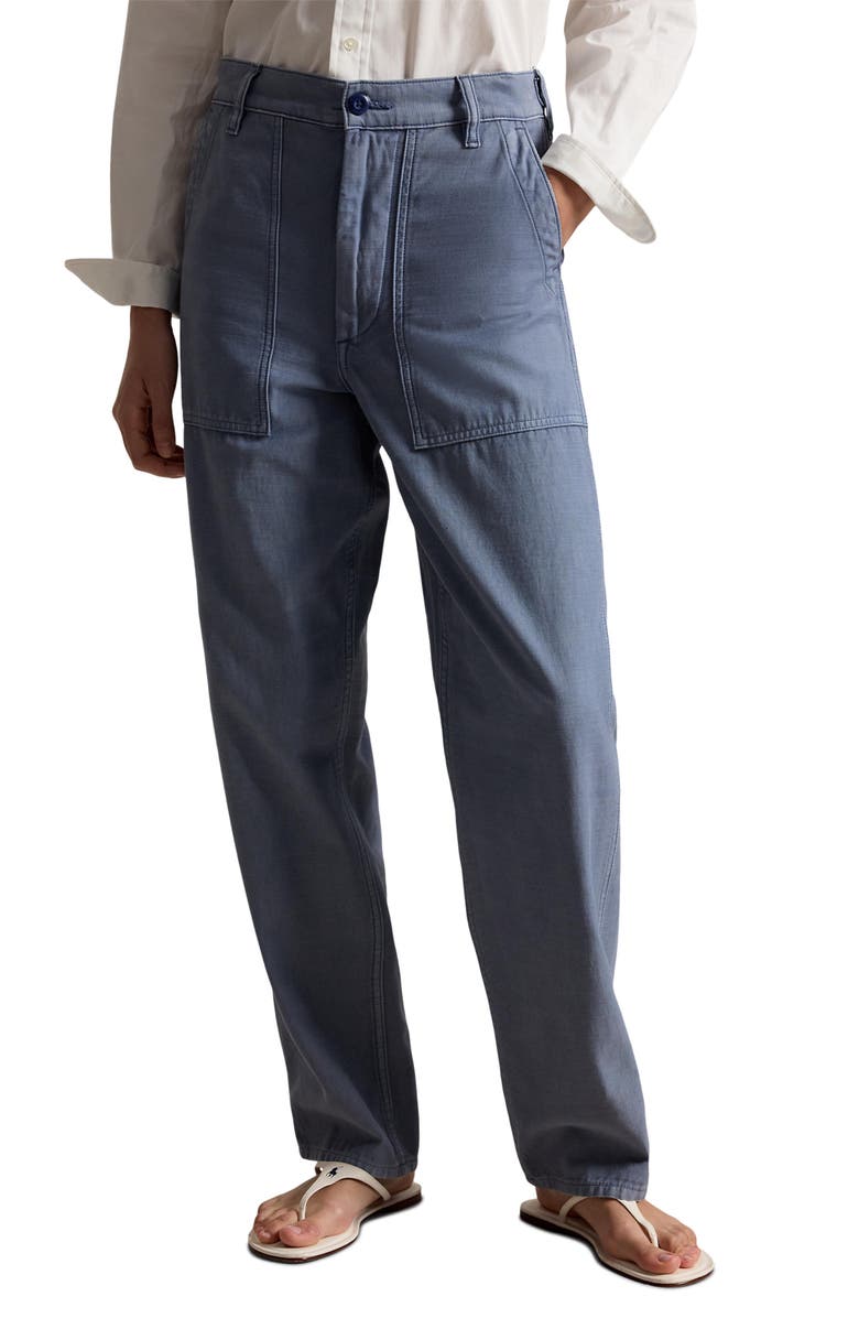 Polo Ralph Lauren The Ricky Straight Leg Pants, Main, color, French Workwear Blue