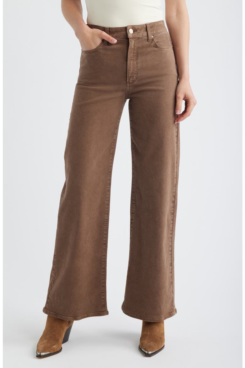 Anessa High Waist Wide Leg Jeans, Main, color, VINTAGE CHAMPAGNE STONE