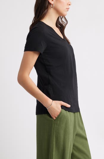 Cotton & Modal V-Neck T-Shirt