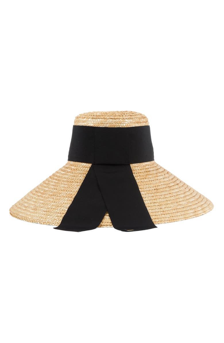 Eugenia Kim Mirabel UPF Straw Hat, Alternate, color, Natural/ Black