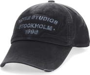 Acne Studios Cuddy Logo Sunkissed Organic Cotton Twill Adjustable Baseball Cap