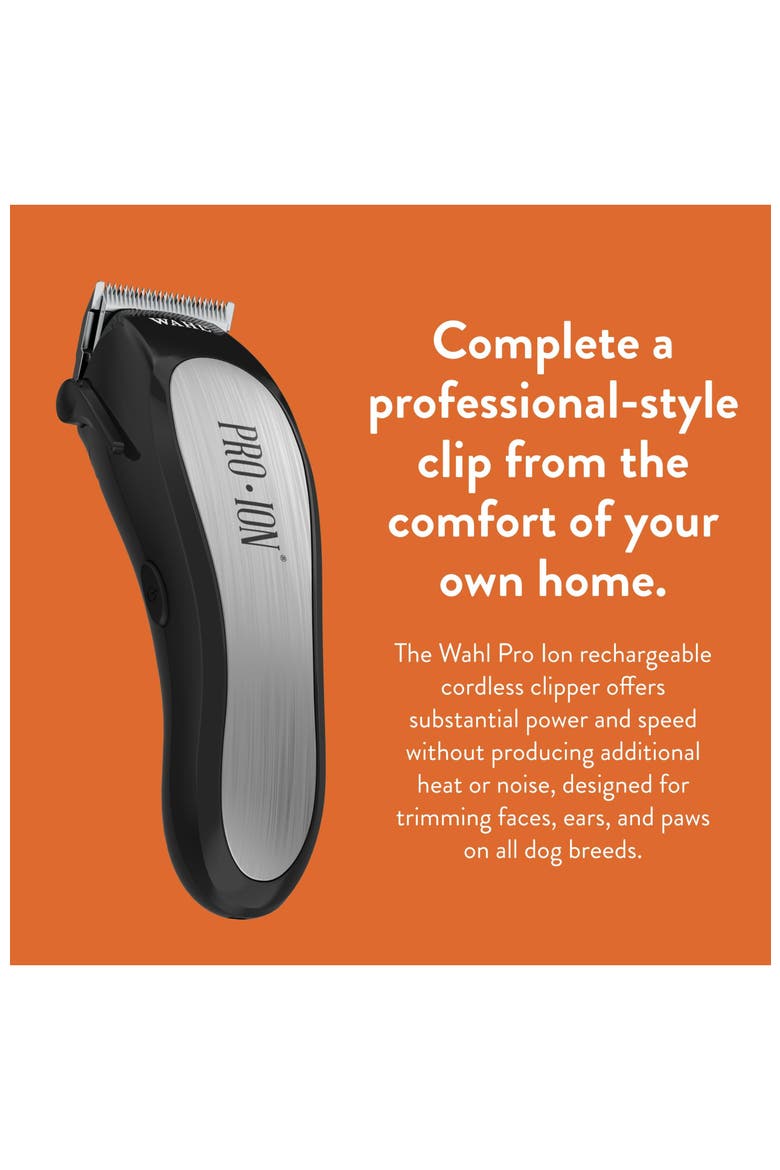 Cordless Pet Grooming Clipper Kit with 2-Hour Runtime, Alternate, color, Silver