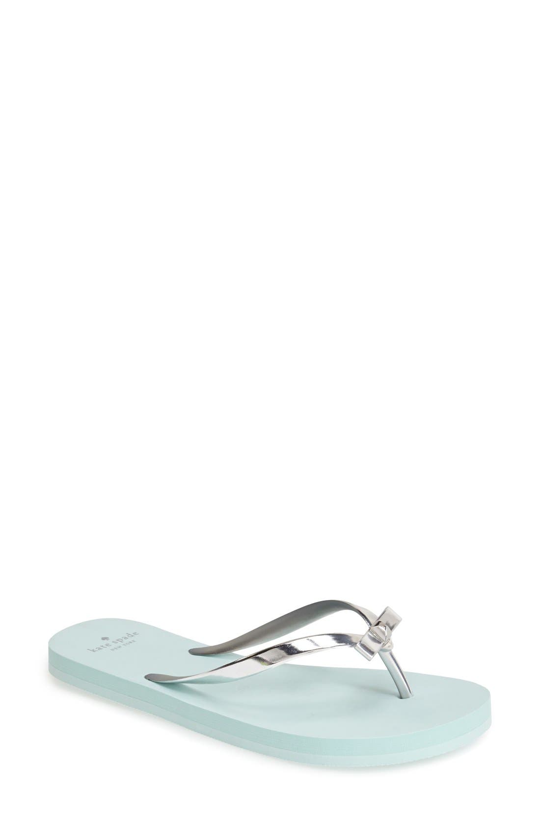 Kate Spade New York 'happily' flip flop, Main, color, 
