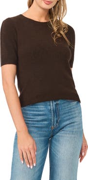 Vince Camuto Short Puff Sleeve Sweater
