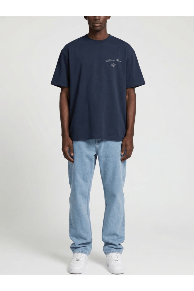 Saint-Tropez Tennis Club Oversized Tee, Alternate, color, Navy