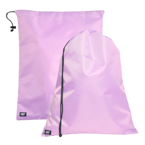 Travel Laundry Bags 2-Pack, Polyester Canvas Dirty Clothes Travel Bag with Drawstring