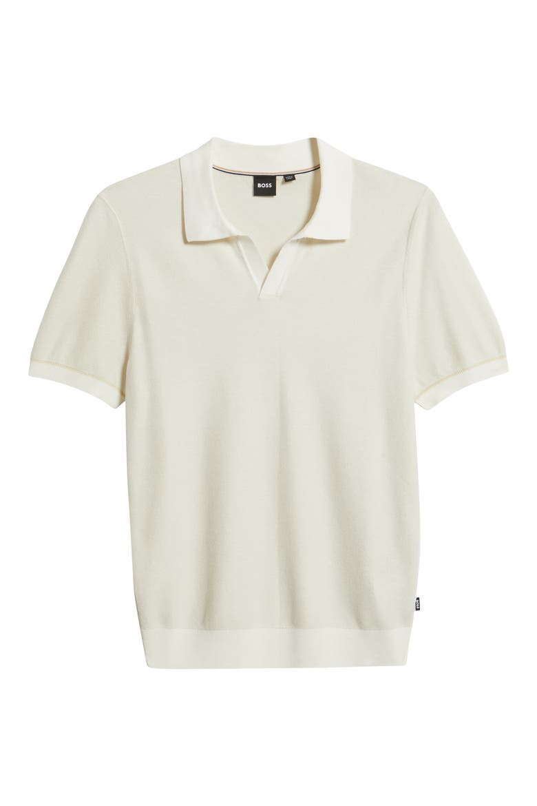 Jianluca Johnny Collar Polo, Alternate, color, WHITE