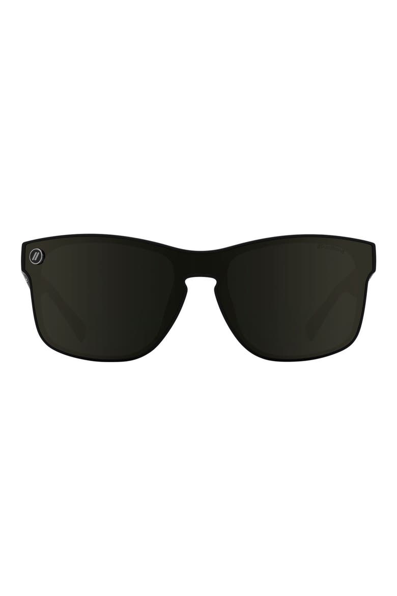 Canyon X2 99mm Polarized Square Sunglasses, Main, color, MATTE BLACK