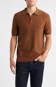 BOSS Imartino Piqué Zip Polo