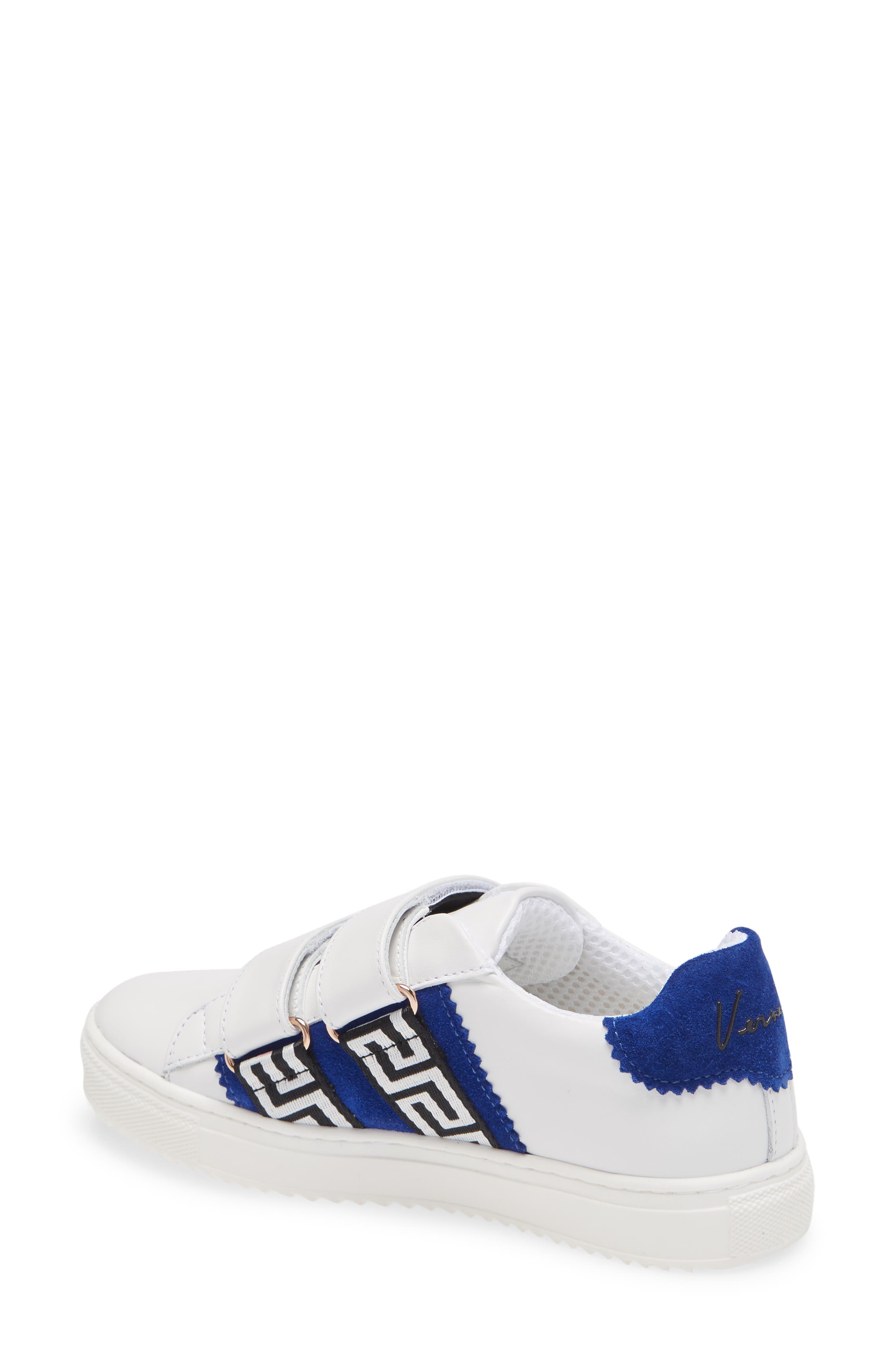 Logo Sneaker, Alternate, color, WHITE/ BLUE/ GOLD