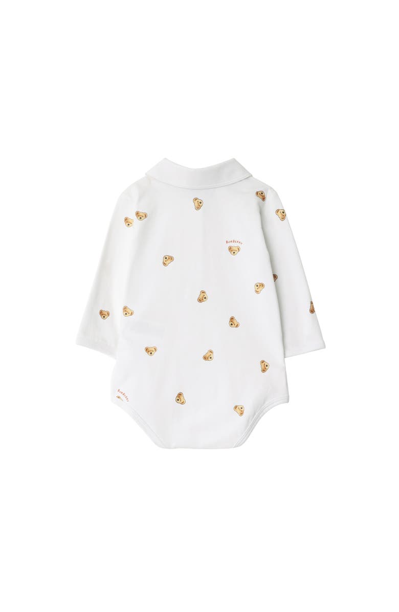 Burberry Thomas Bear Stretch Cotton Two-piece Baby Gift Set, Alternate, color, White