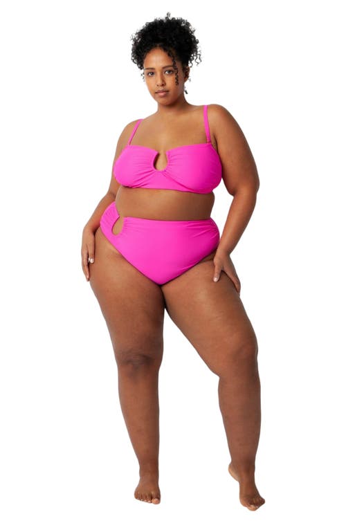 Villa Fresca Sofia Bikini Swimsuit Top in Hibiscus  product