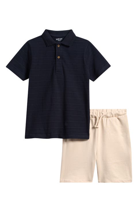 Kids' Cotton Polo & Short Set (Toddler & Little Kid)