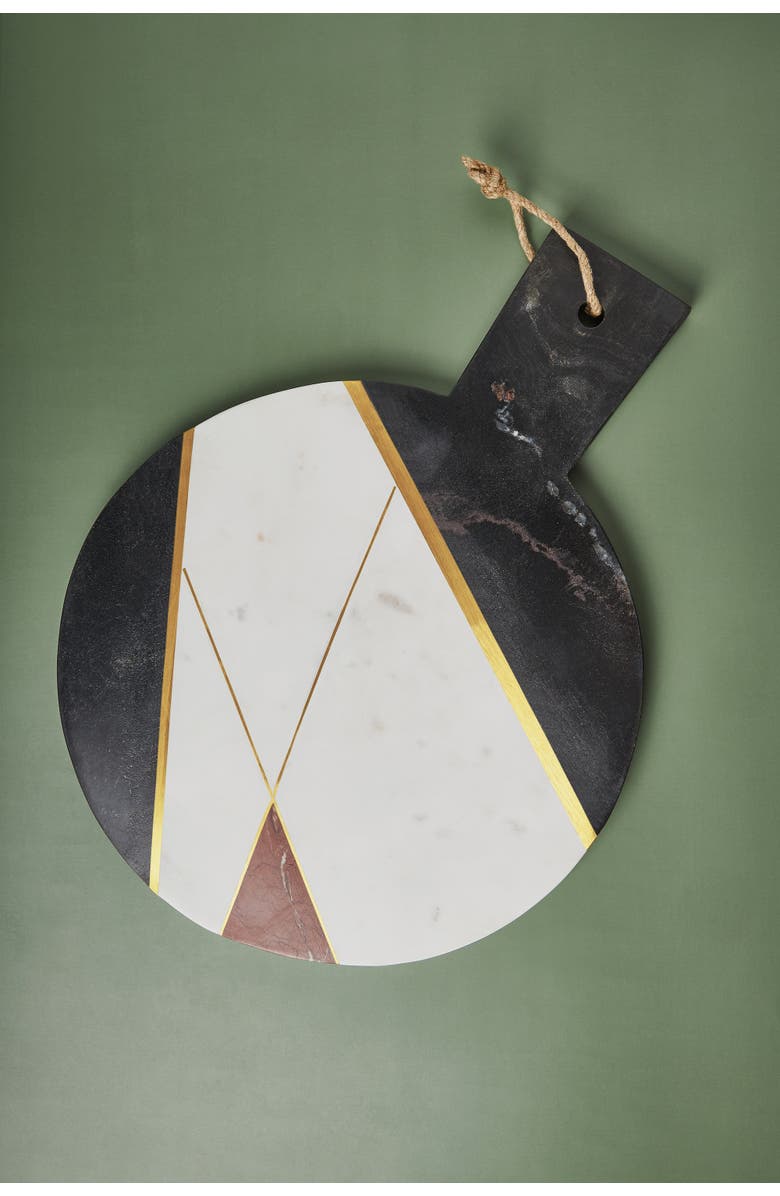 GAURI KOHLI Sardinia Marble Cheese Board, Main, color, White