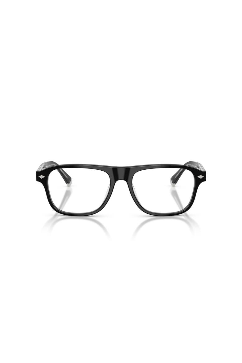 55mm Rectangle optical glasses, Alternate, color, Black
