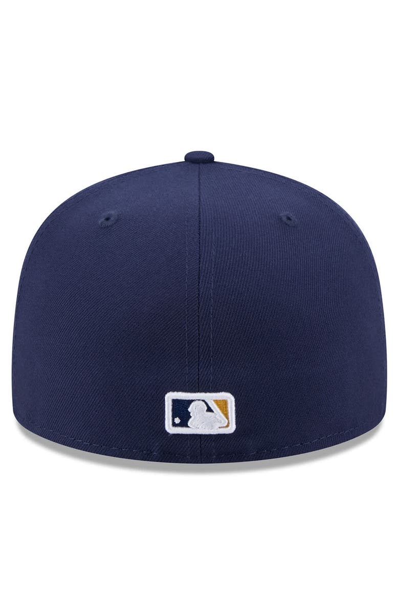 New Era Men's New Era  Navy Milwaukee Brewers 2025 Jackie Robinson Day 59FIFTY Fitted Hat, Alternate, color, 