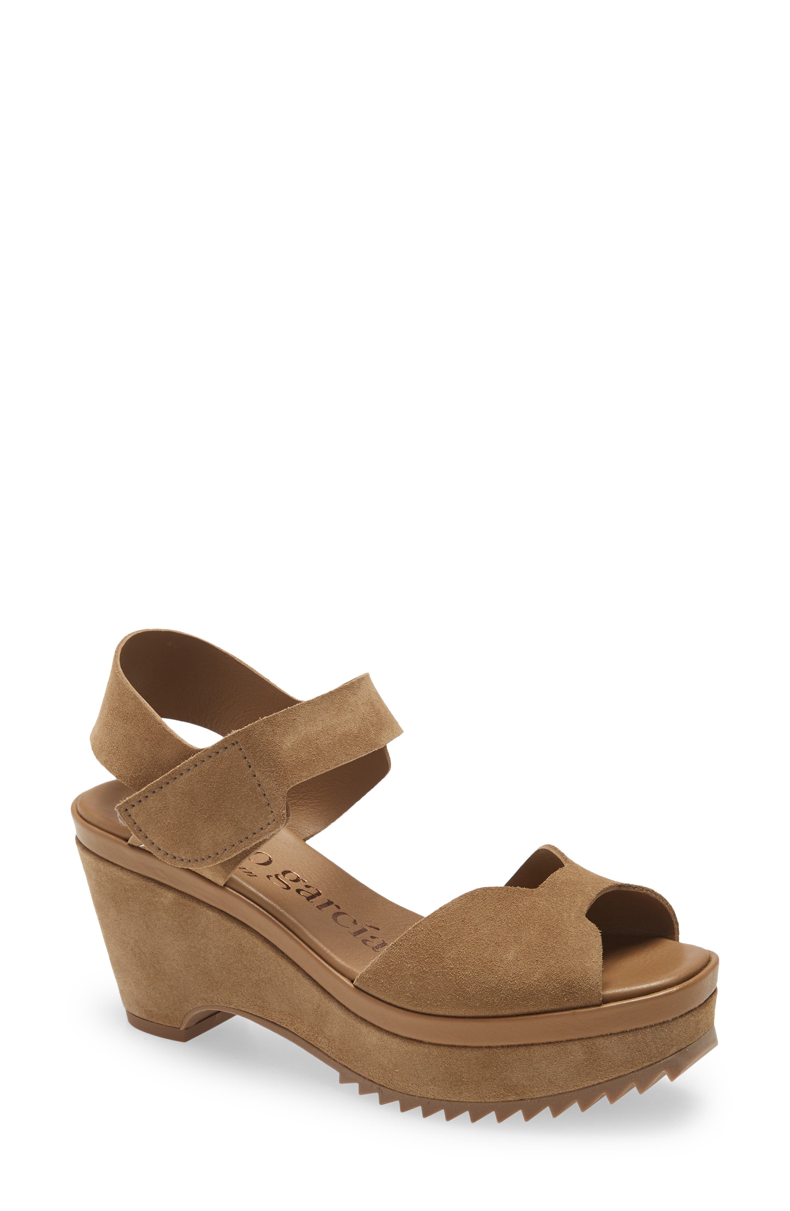 Pedro Garcia Fah Platform Wedge Sandal, Main, color, 