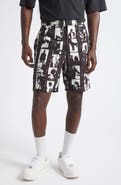 Givenchy Photographic Negative Print Formal Bermuda Shorts