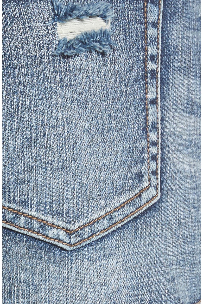 Stars & Sripes Denim Shorts, Alternate, color, MEDIUM WASH