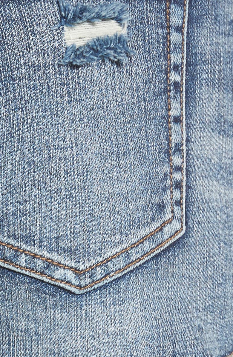 SP Black Stars & Sripes Denim Shorts, Alternate, color, 