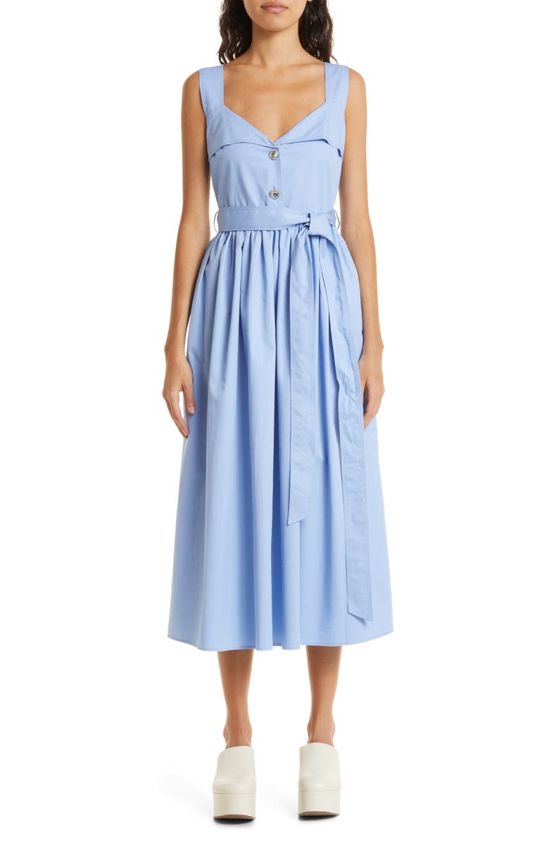 Stine Goya Stina Belted Organic Cotton Dress, Main, color, 