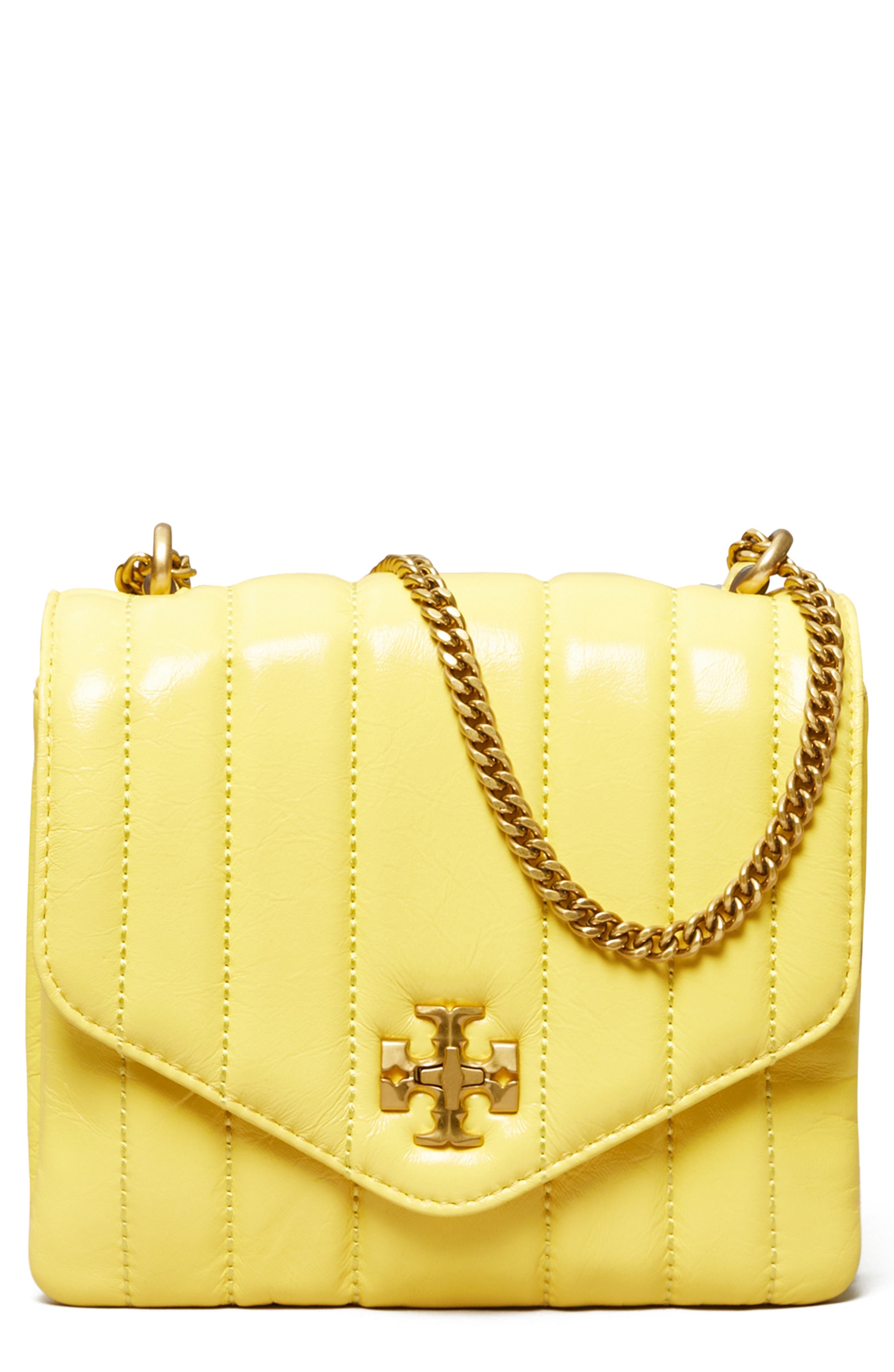 Tory Burch Kira Square Patent Leather Crossbody Bag, Main, color, 