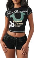 True Religion Logo Cap Sleeve Baby T-Shirt