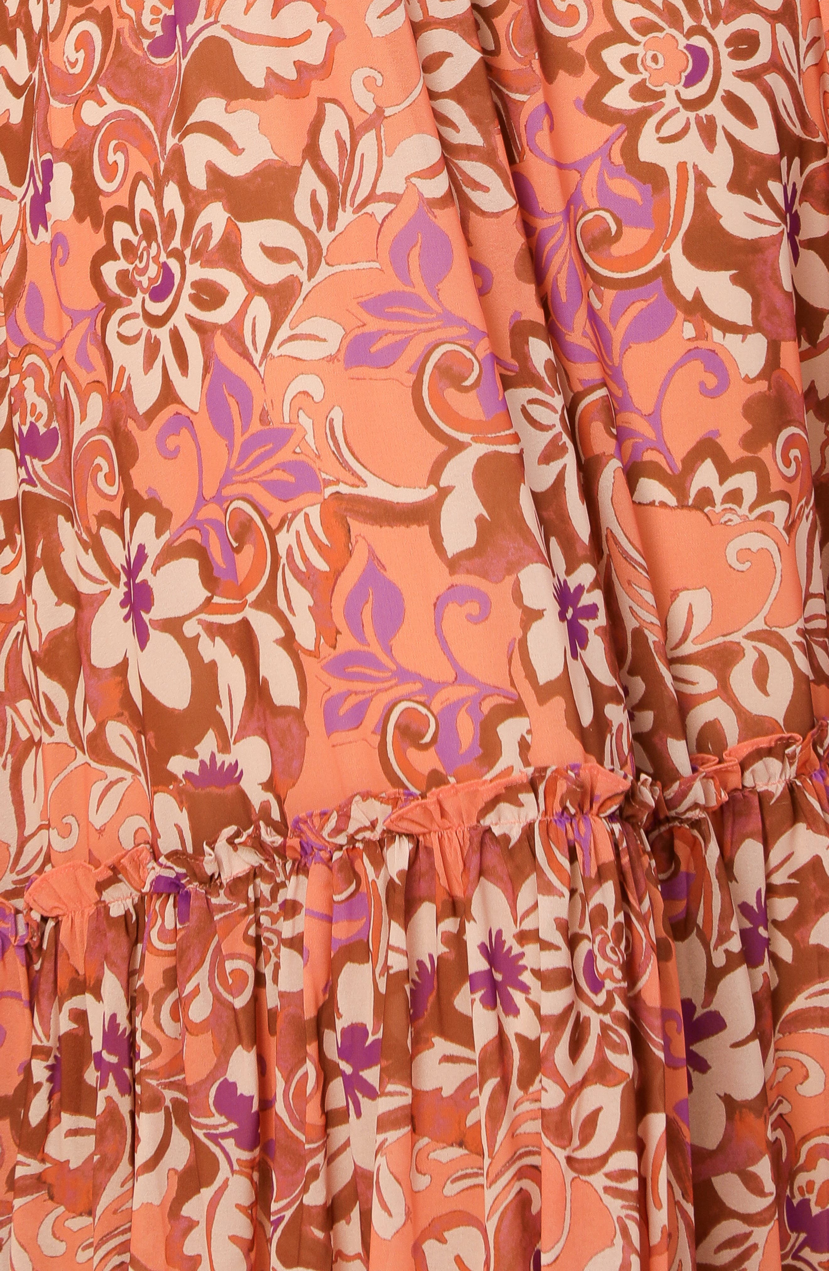 Print Long Sleeve Maxi Dress - image 2