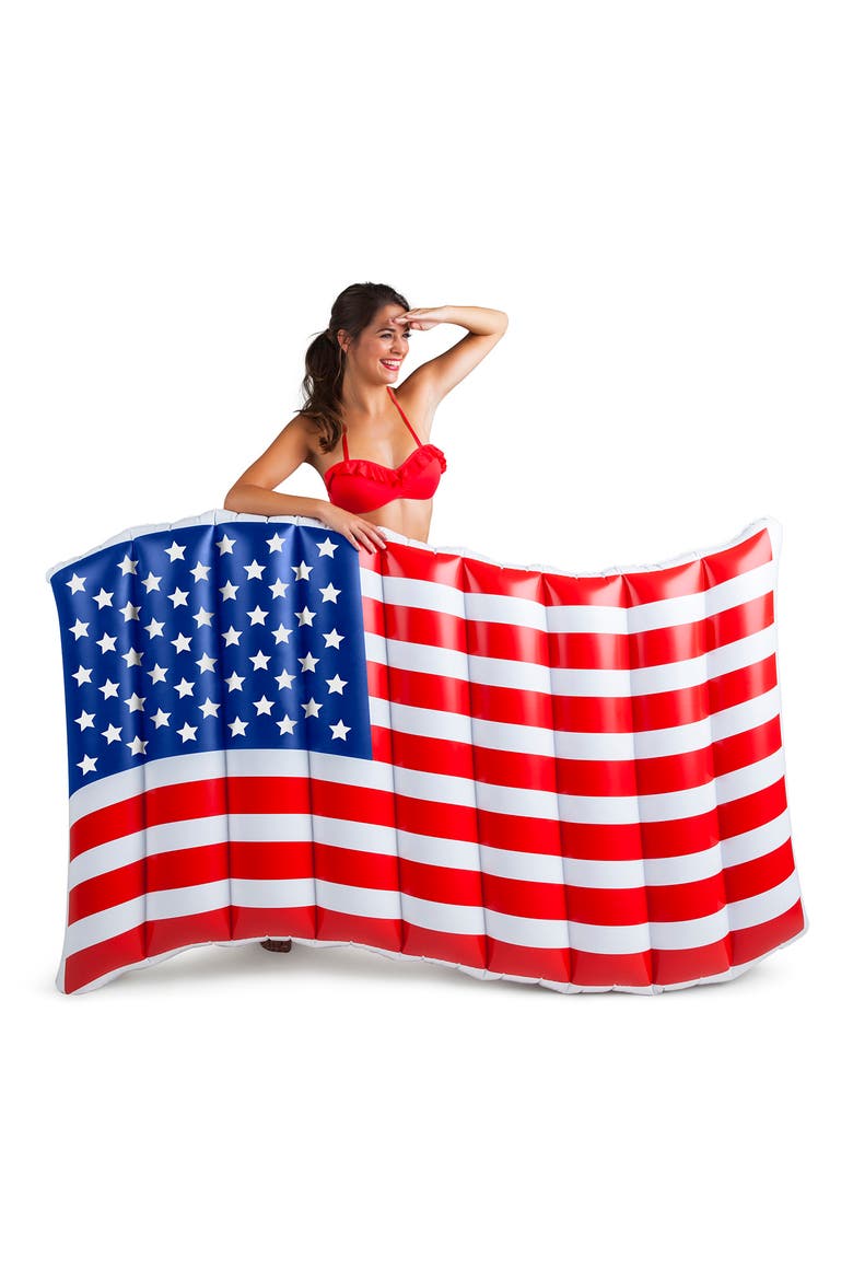 Giant Waving American Flag Pool Float, Alternate, color, MULTI