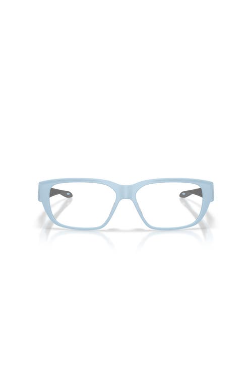 Oakley 56mm Rectangle Optical Glasses In Blue