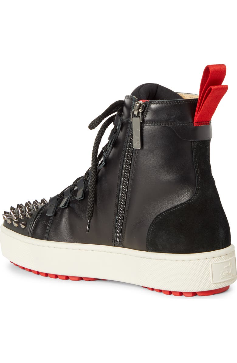 Christian Louboutin Smartic Spike High Top Sneaker, Alternate, color,