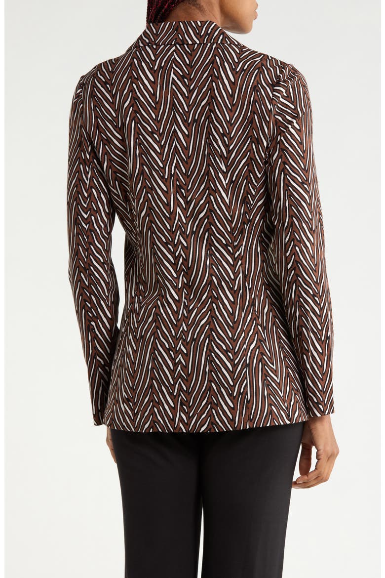Ophelia Tiger Print Blazer, Alternate, color, PIAZZA TIGER MINI COFFEE GRIND
