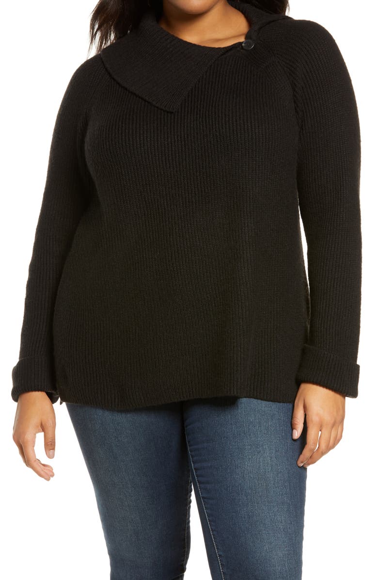 Vince Camuto Split Neck Sweater, Main, color,