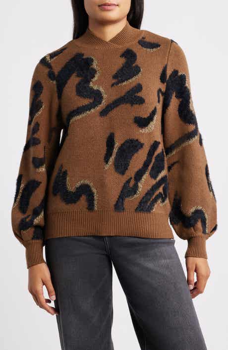 Wit & Wisdom Metallic Jacquard Sweater