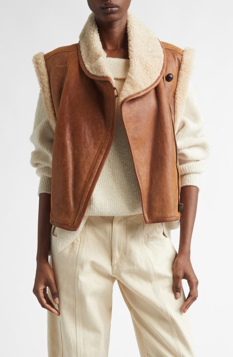 Alime Genuine Shearling Vest