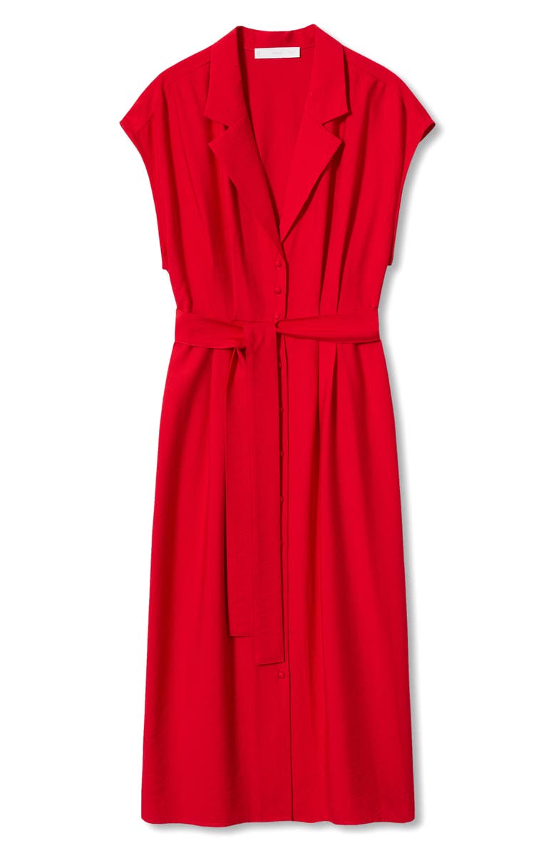 MANGO Tie Waist Shirtdress, Alternate, color,