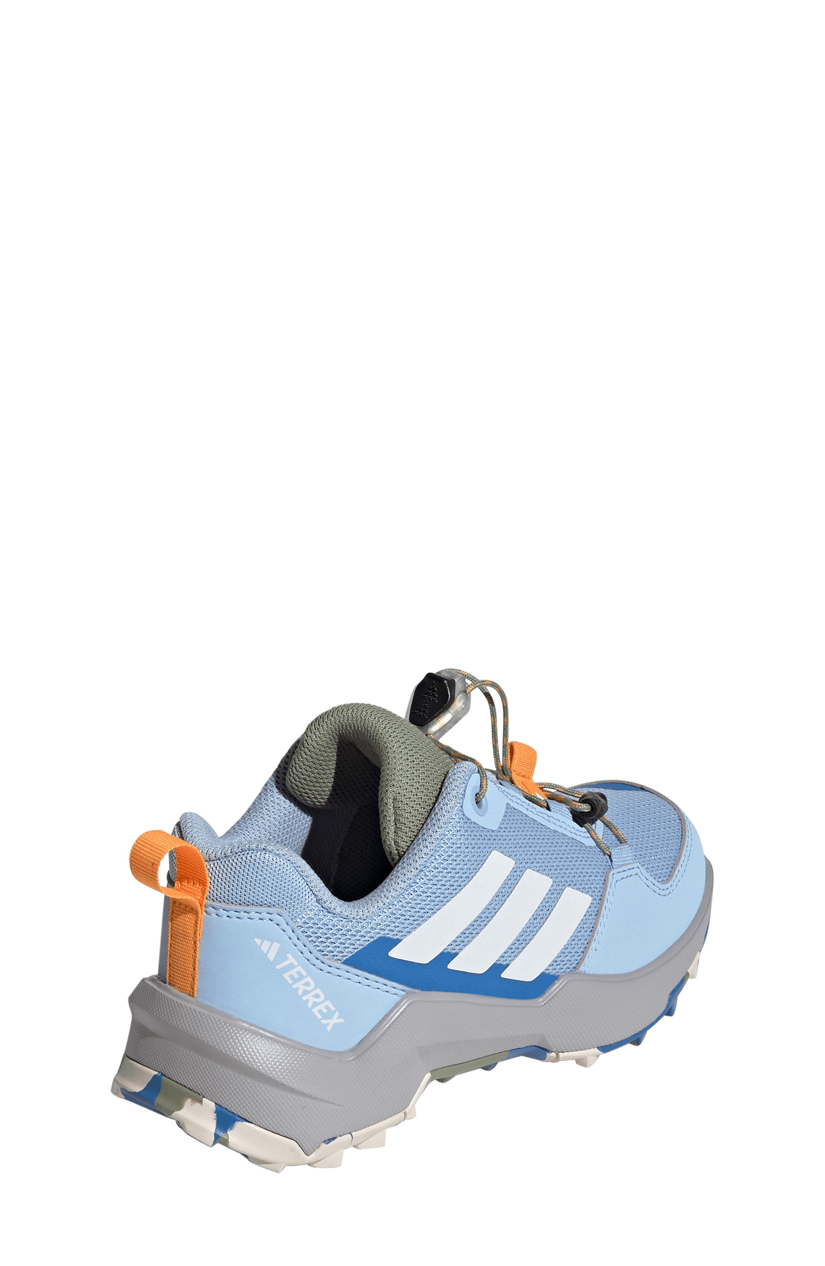 adidas Kids' Terrex Ax4r Mid Hiking Shoe, Alternate, color, Blue/ White/ Grey