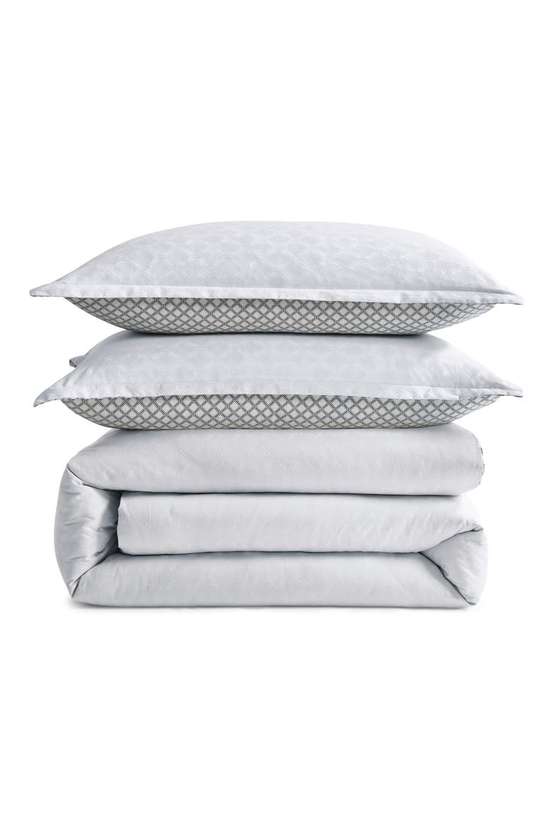 Pollsy Duvet Cover & Shams Set, Main, color, BRIGHT WHITE