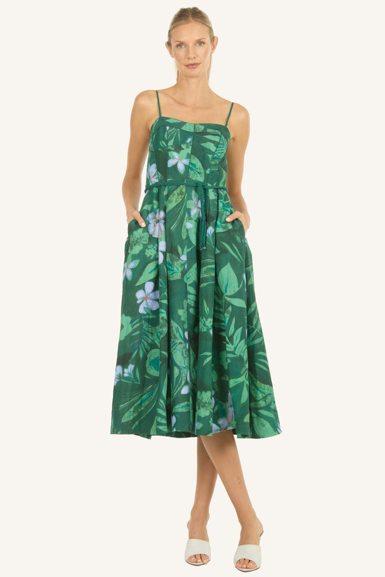 Wisteria Dress, Alternate, color, Tropical Forest