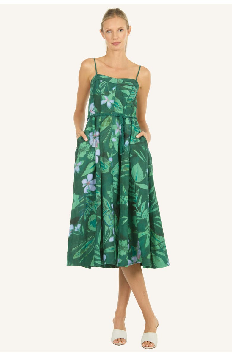 Super Natural by Secret Mission Wisteria Dress, Alternate, color, Tropical Forest