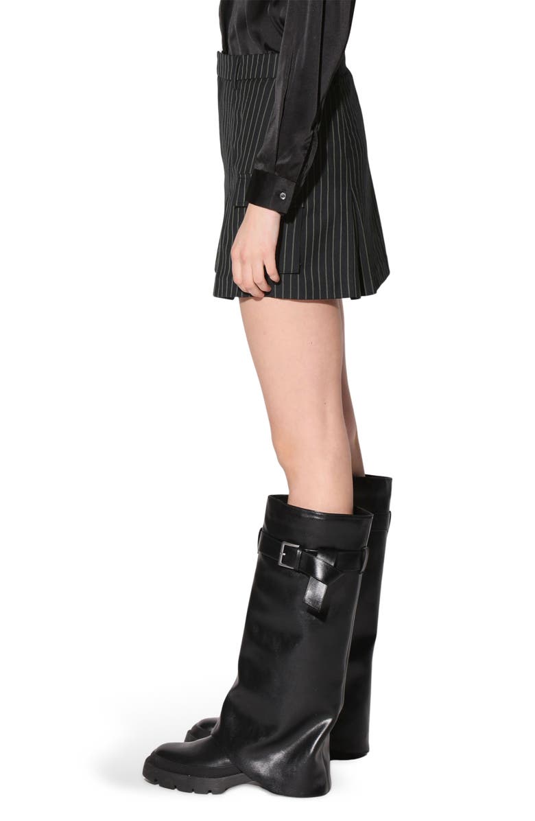 Walter Baker Thalia Pinstripe Miniskirt, Alternate, color, Spade Strpe Suiting