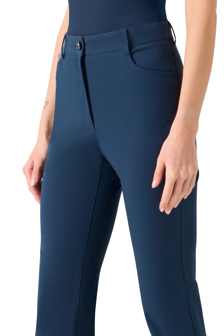 Cali Stretch Cotton Crop Bootcut Pants, Alternate, color, DARK BLUE