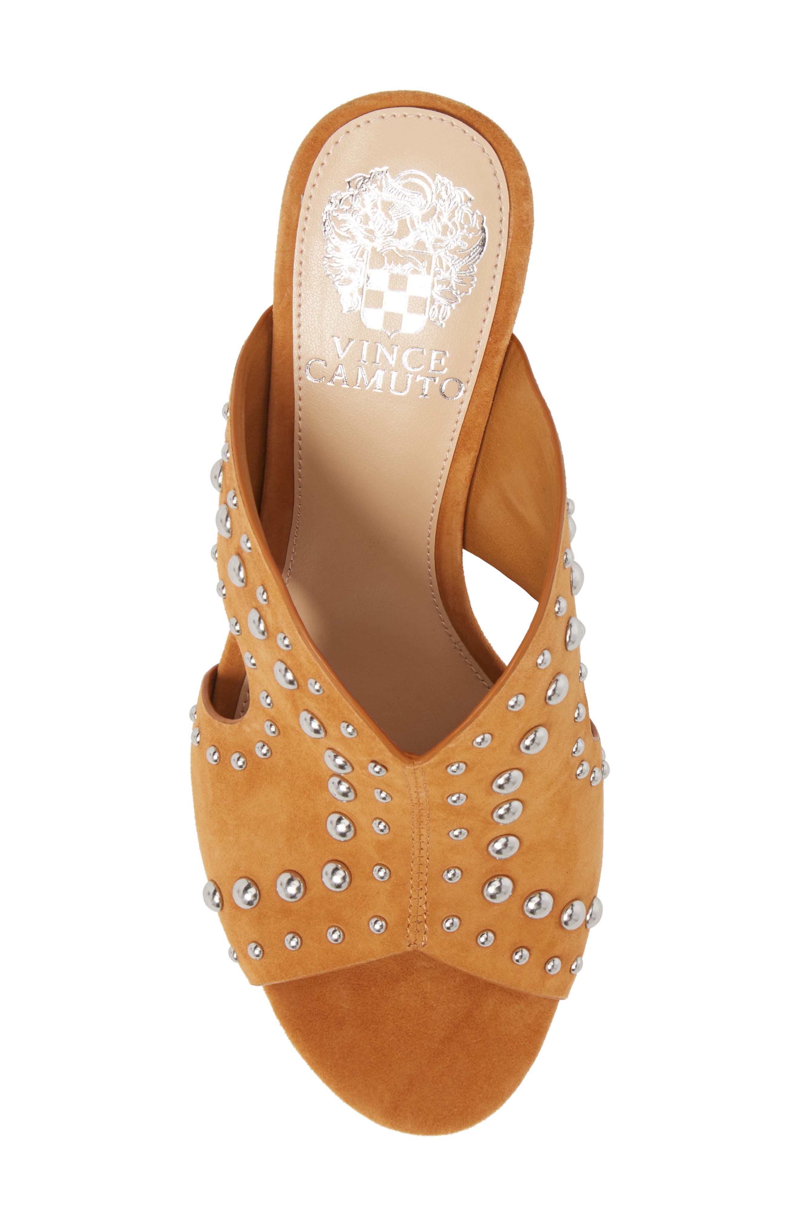 Jorlyn Mule, Alternate, color, CREAMY CARAMEL SUEDE