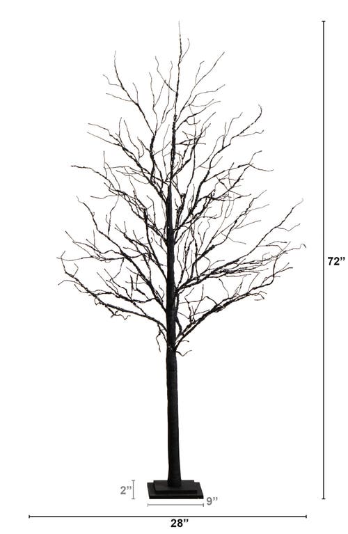 Nearly Natural 6ft Prelit Halloween Deluxe Twig Tree In Black