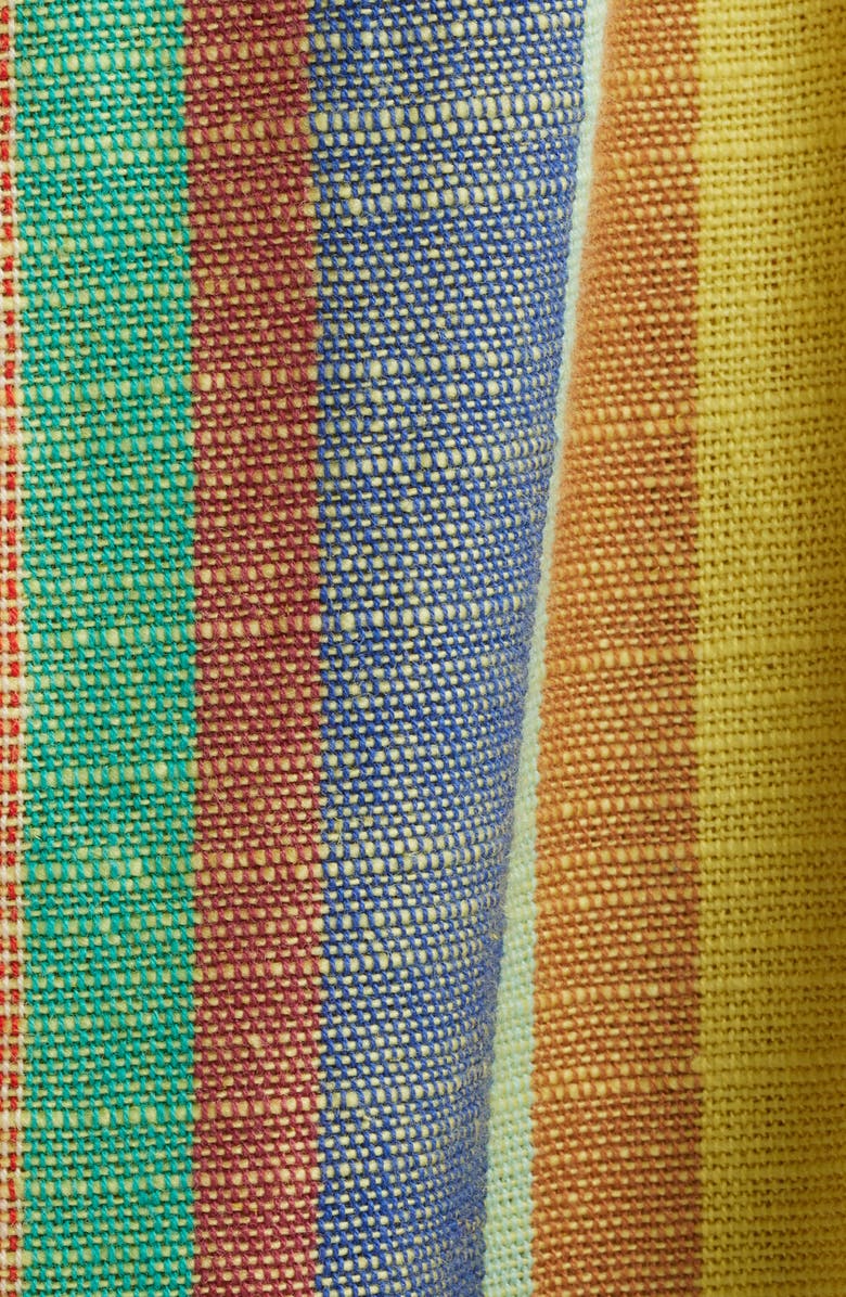 Free People Chambers Stripe Drawstring Linen & Cotton Pants, Alternate, color, Butter Yellow Combo