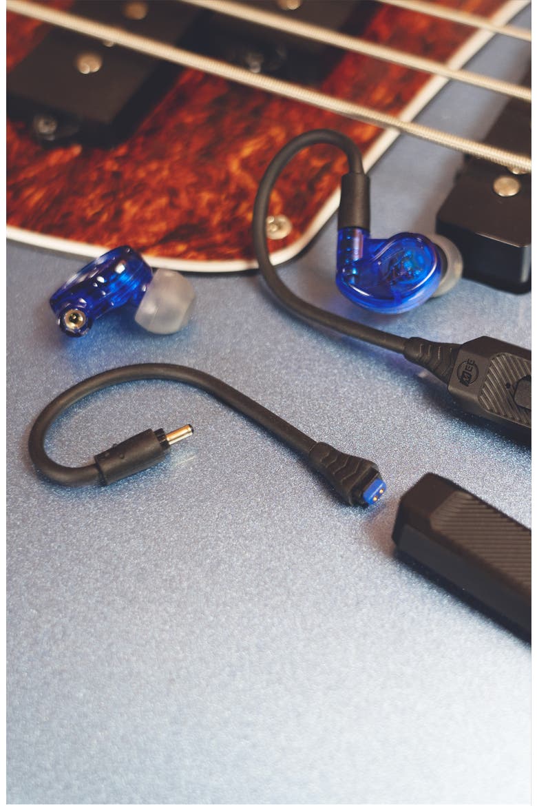 BT3 Bluetooth Wireless Adapter Cable for In-Ear Monitors with 3 Connectors, Alternate, color, Black