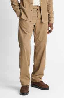 Louie Flat Front Cotton Corduroy Pants