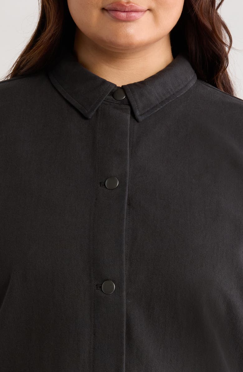 Eileen Fisher Classic Collar Organic Cotton Shirt Jacket, Alternate, color, 