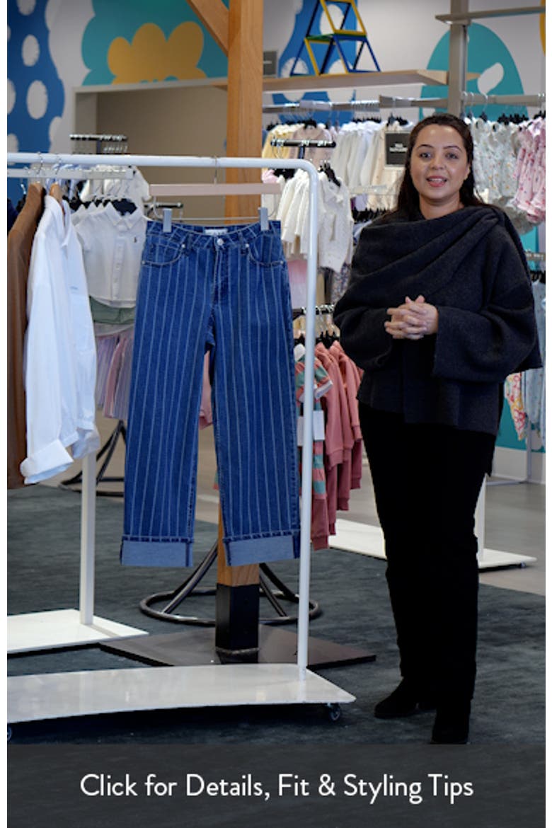 Five-Pocket Cuffed Straight Leg Jeans video